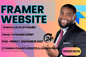 design framer landing page, develop framer website, figma to framer