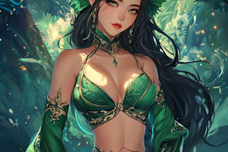 create original characters, fanart, and fantasy portraiture