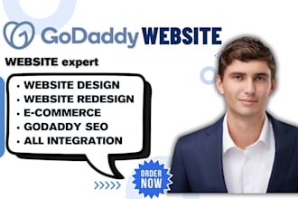 design godaddy landing page, clickfunnel landing page, godaddy website, cf