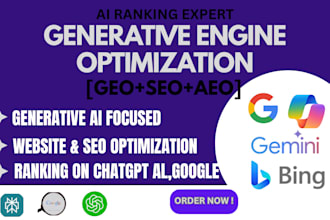 do GEO SEO, gmb aeo, and chatgpt ai optimization for higher google ranking