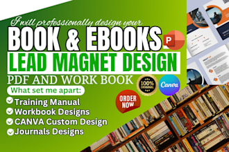workbook, PDF lead magnet, design pdf ebook, worksheet, brochure, ebook design