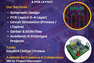 design multi layer pcb layout in kicad and proteus