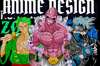 creating an anime illustration for t shirt design proposal