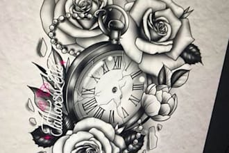make a minimalist lineart tattoo design or illustration