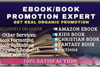 amazon KDP book publishing, book formating, cover design, self help books