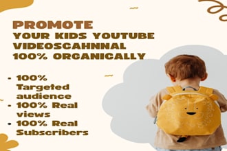 do best organic kids youtube video promotion to rank