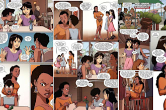 draw your comic or graphic novel with pro illustration