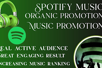 do organic spotify music promotion to boost spotify music album marketing