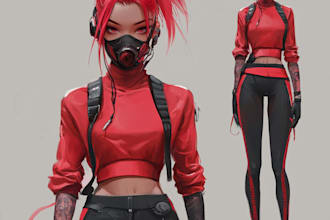 create stylized character illustrations or sketches