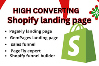 design one product landing page using zipify, pagefly, gempage, shogun