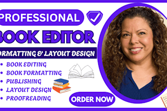 edit fiction novel story format non fiction ebook, romance, memoir book editor