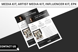 design german epk, media kit, artist press kit, speaker one sheet influencer kit