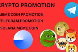 crypto token, solana memecoin, pump fun promotion on my telegram