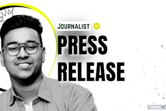 write a press release as a journalist