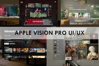 do UI design for apple vision pro apps, ar VR games