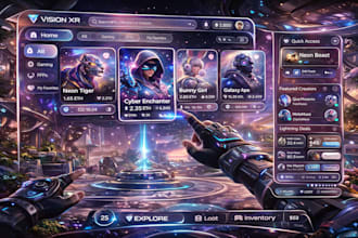 do UI design for apple vision pro apps, ar VR games
