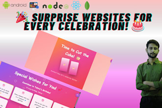 create a stunning birthday or anniversary website to surprise your loved ones