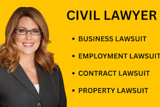 be your lawyer in civil, criminal, family, divorce and tort law disputes