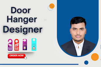 best design perfect door hanger design, rack card, flyer