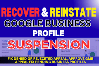 reinstate suspended google business profile appeal  disabled gmb fix suspension