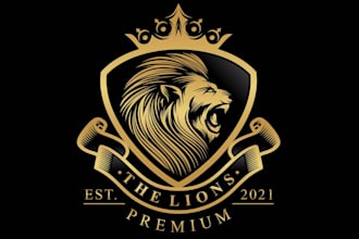 design a professional lion king logo