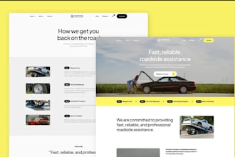 create emergency listing website, road assistant website