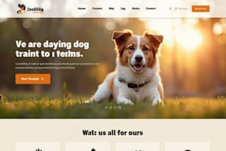 design pet ecommerce website pet supplies store pet grooming website pet store