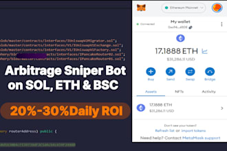 setup arbitrage trading bot, crypto arbitrage bot, crypto trading bot on sol eth