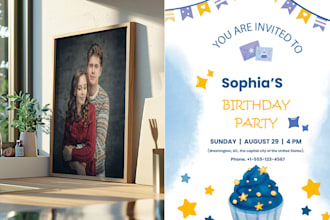 design certificates, birthday cards, photo frames