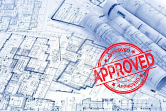 draw and stamp architectural plan, engineering plan, mep, hvac for city permit