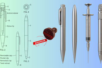 carry out write search idea and file application patent 3d models patent design