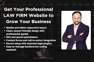 redesign attorney or law firm wordpress website for a modern look