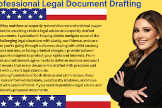 be your lawyer for all court documents, pleadings, appeals, motions, petitions