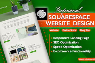 build squarespace website design, or rebuild squarespace website development