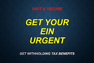 get your ein tax id for llc or sole from irs in 24h