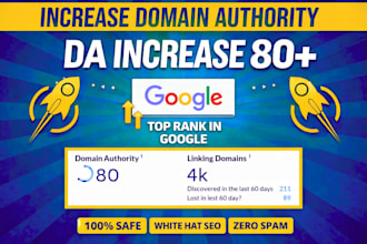 increase moz domain authority da 80 plus