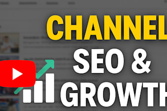 be your youtube channel SEO and growth manager