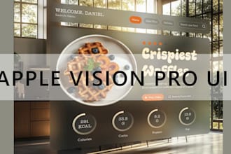 do UI design for apple vision pro apps, ar VR games UI