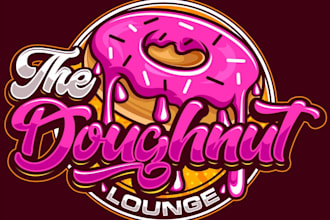 design luxury donut logo for your business