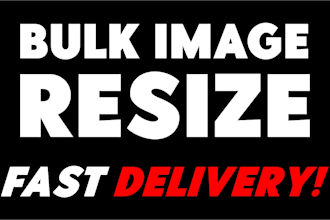 do bulk image resize cropping upscale image background removal photoshop editing