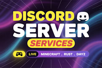 etup rust discord server, minecraft discord server , create dayz discord server