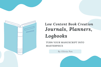 design and publish your low content book or journal on amazon KDP