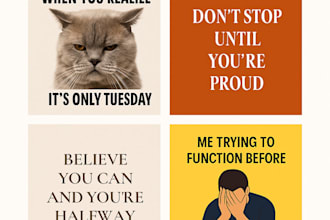 design viral instagram quote and meme posts