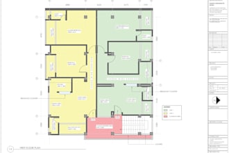 create autocad floor plans and elevations for residential, commercial buildings