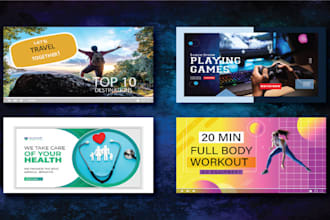 design amazing eye catching youtube facebook thumbnail