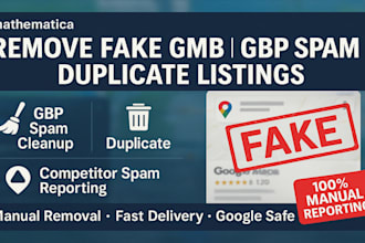 report and remove fake gmb listings, spam gbp profiles and duplicate gmb listing