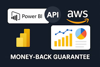 do API to power bi dashboard with AWS etl integration