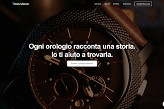 create an elegant one page website
