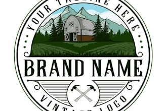 design modern awesome rustic logo