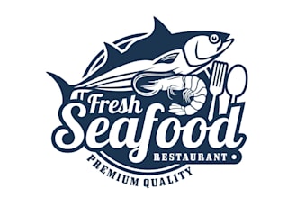 design professional sea food logo